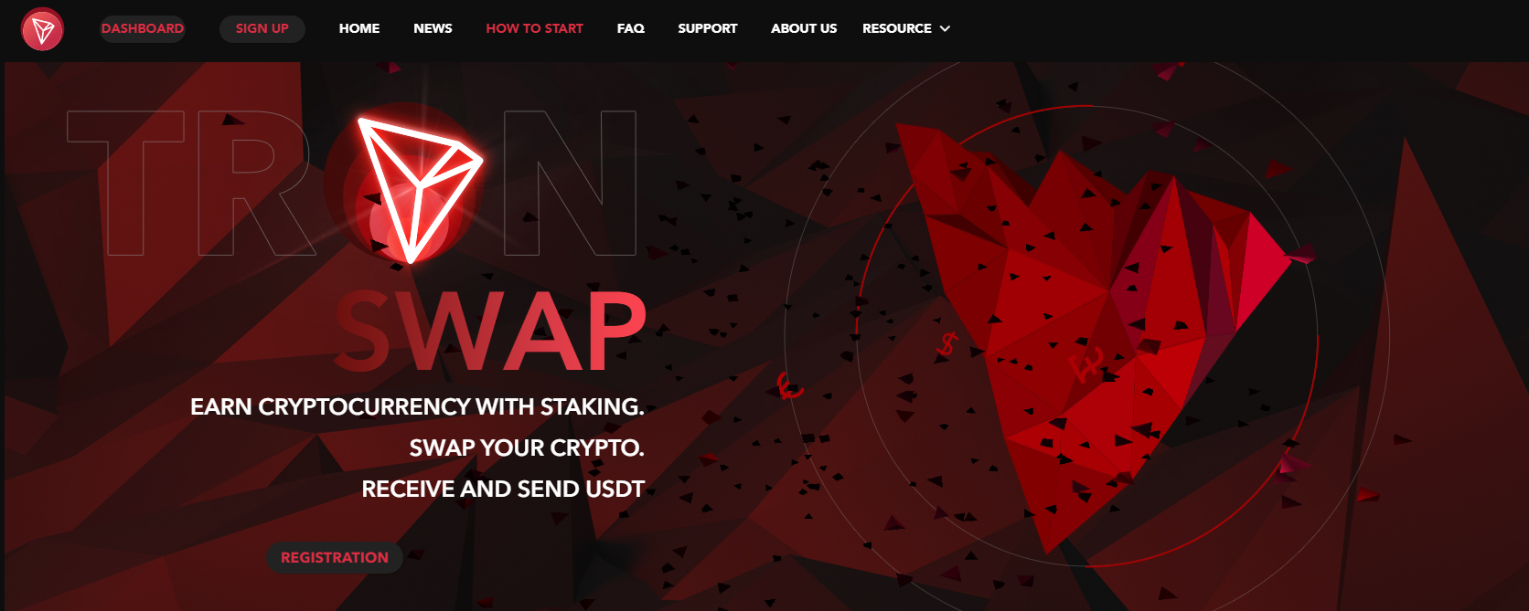 Tronswap - стейкинг криптовалюты